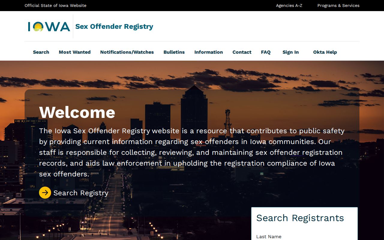 Franklin County sex offender registry basic search screen